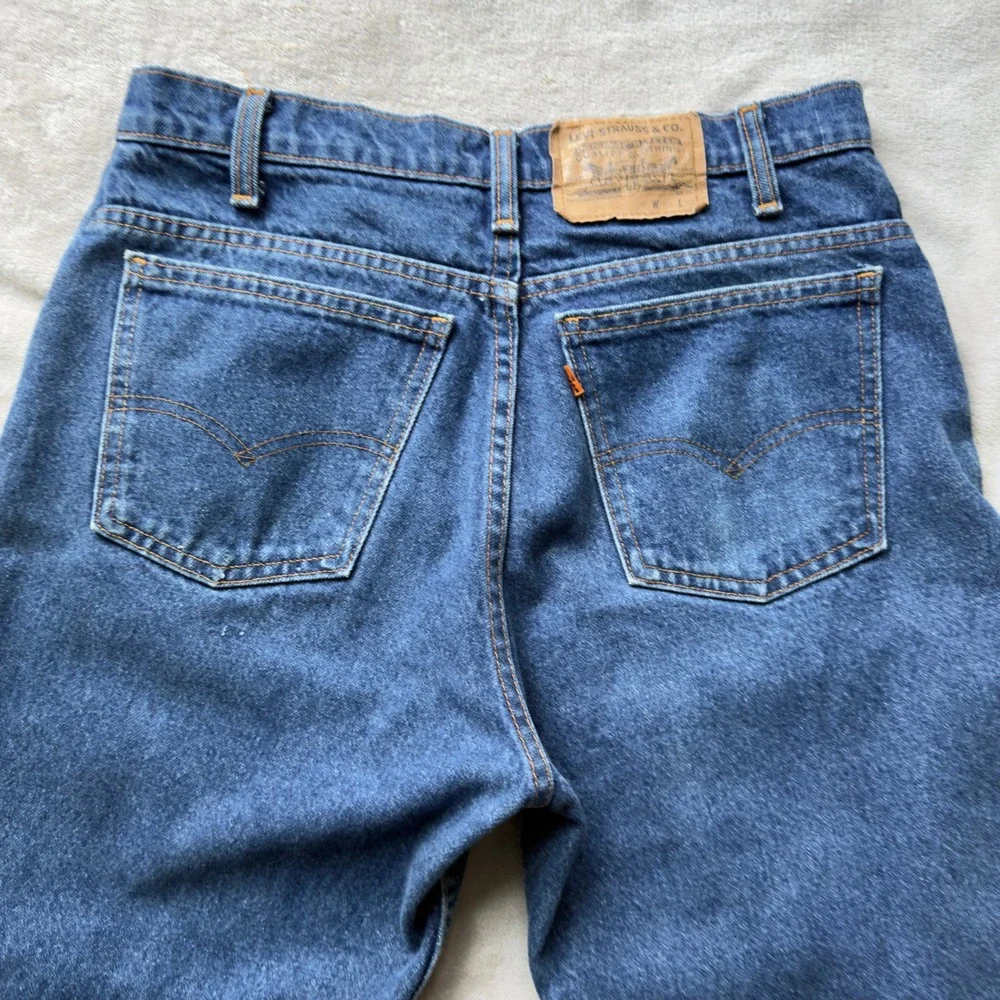 Vintage Levis 550 Orange Tab Jeans‎ Mens 33x30 Medium Wash Made in Canada 40550